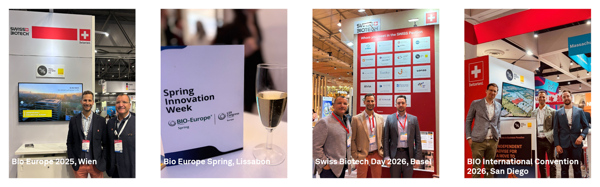 Unser Life Science Spezialisten Adriano Di Nunzio, Dario Rago, Stefan Styger mit Norman Meusy, Corporate Real Estate Advisory